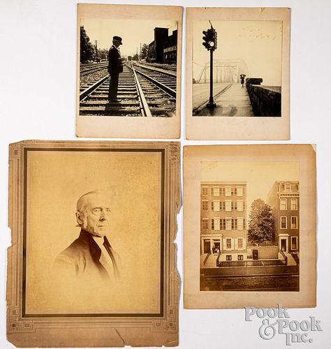 Four large photographs