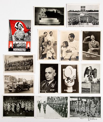 Fourteen Nazi Germany postcards