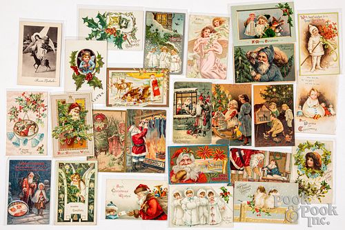 Twenty-five Christmas postcards