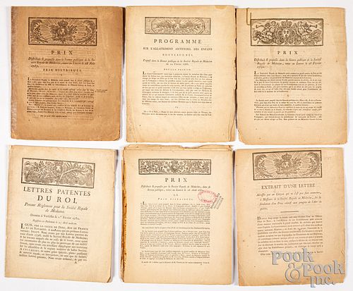 Group of eleven French medical pamphlets