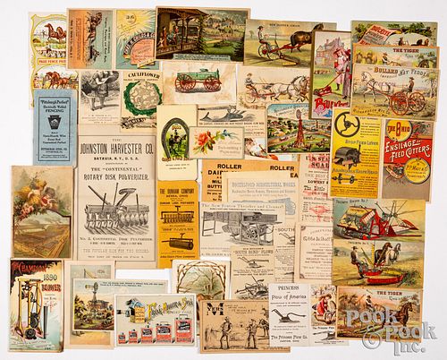 Farming and agriculture trade cards