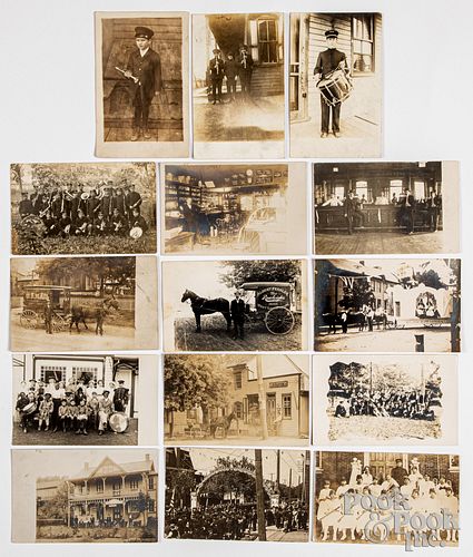 Fifteen real photo postcards