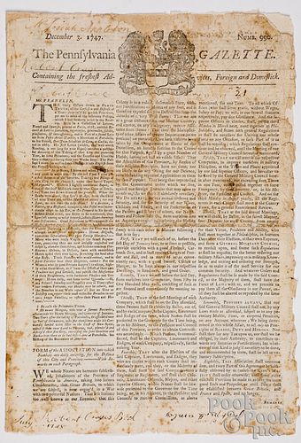 The Pennsylvania Gazette, Benjamin Franklin