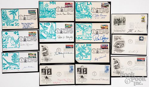 Group of fourteen signed First Day Covers