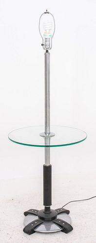 American Art Deco Moderne Lamp Table
