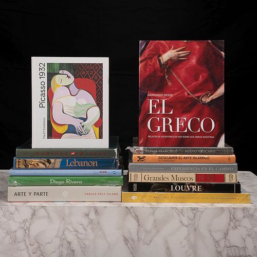 Libros de Arte Europeo y Mexicano. Picasso 1932 Love Fame Tragedy / Narrando desde el Greco / Diego Rivera. Piezas: 13.