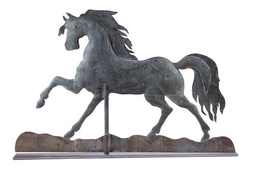LARGE PRANCING HORSE WEATHERVANE BY JEWELL