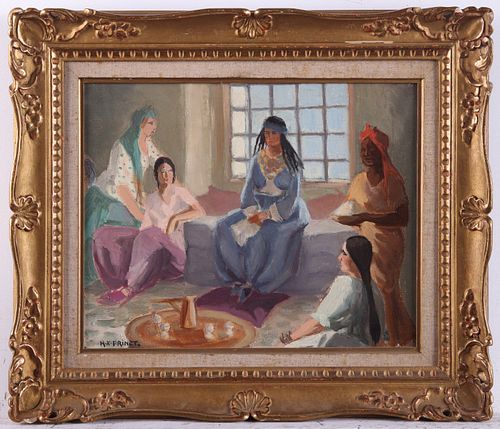 Rene Xavier Francois Prinet Orientalist Oil Painting