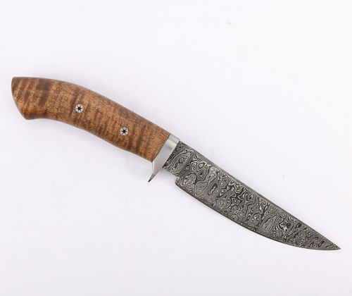 Mike Tyre Damascus Steel Hunting Knife