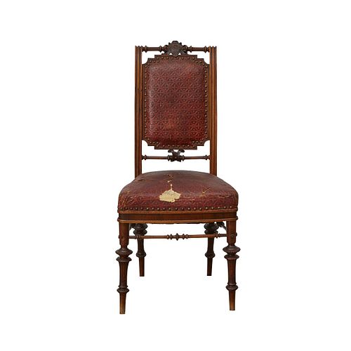 Theophil Hansen Wichers Walnut Chair ca. 1870