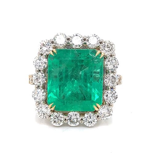 19.15 Ct. AGL Certified Colombian Emerald Ring