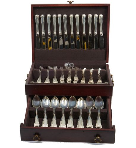 Sterling flatware Sterling flatware set, approx 99 ozt 102 pcs. - 12 butter - 12 tea spoons - 12 dinner forks - 24 lunch forks - 12 knives - 
