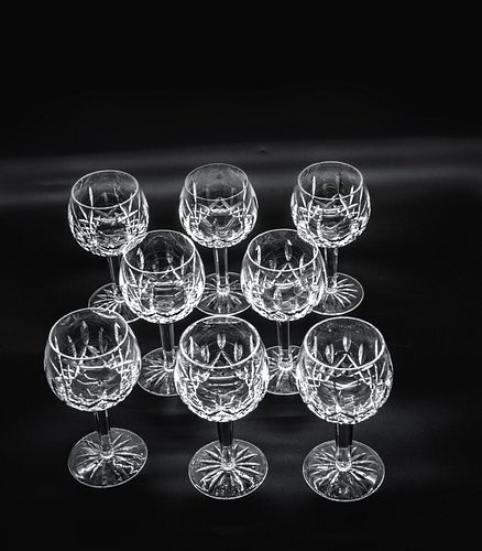 Waterford crystal water goblets set of 8 Waterford crystal stemware large water goblets set of 8.
Lismore pattern
Approx 7 1/2" x 4"