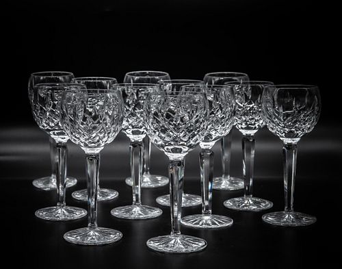 Waterford crystal wine glasses lot of 12 Waterford crystal stemware wine glasses lot of 12, Lismore pattern
Approx 7 1/2" h