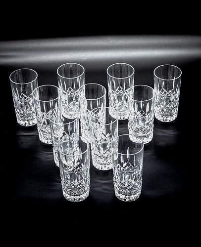 Waterford crystal hi-ball glasses lot of 11 Waterford crystal stemware hu-ball glasses lot of 11, Lismore pattern
Approx 5 1/2" x 2 3/4"