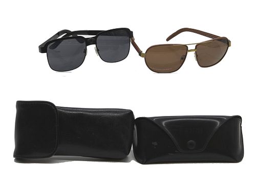 Lot of two designer sunglasses Lot of 2 designer sunglasses, one Fendi and one Versace.