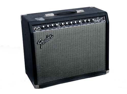 Fender Deluxe amplifier Fender Deluxe 90 DSP 2 channel 90 watt, 1x12" speaker solid state Guitar amplifier w/FX. (As is) conditionApprox 17" h x 2