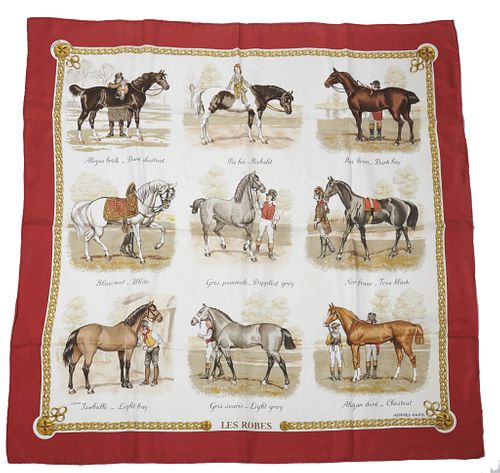 Hermes silk scarf "Les Robes" Hermes silk scarf "Les Robes"
Approx 34in x 34in
Made in France