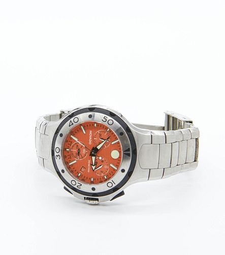 Movado men's chronograph wrist watch Movado men's chronograph stainless wrist watch.
Not tested, (as is) condition