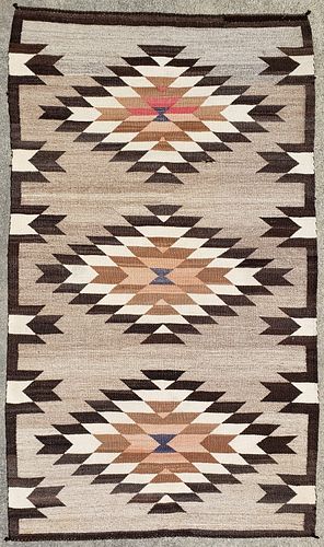 Vintage 1930s Navajo Native American Indian Rug