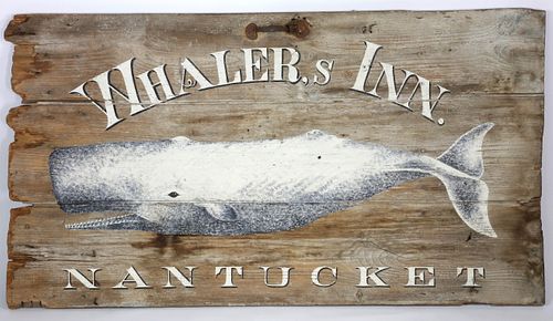 "Whaler's Inn Nantucket" Trade Sign