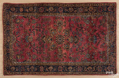 Sarouk carpet, ca. 1920, 6'7'' x 4'1''. Provenance: Private Berwyn, Pennsylvania collection.
