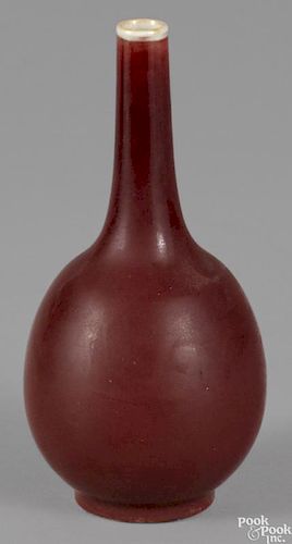 Chinese sang de beouf porcelain vase, 19th c., 7 3/4'' h.