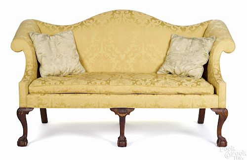Frank Auspitz, York, Pennsylvania Chippendale style walnut sofa, 40'' h., 72'' w.