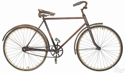 Columbia war bicycle, ca. 1942, with a two-piece frame and no chrome.