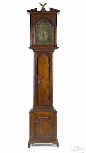 Lancaster County, Pennsylvania Chippendale walnut tall case clock, ca. 1780