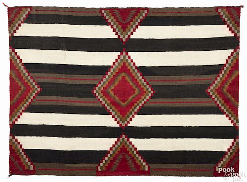 Navajo third phase chief's blanket, 65'' x 49''.