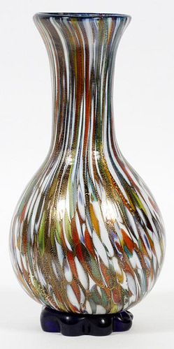 MURANO MULTI-COLORED GLASS VASE