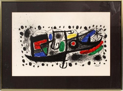 AFTER JOAN MIRO COLOR LITHOGRAPH
