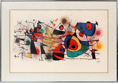 AFTER JOAN MIRO COLOR LITHOGRAPH