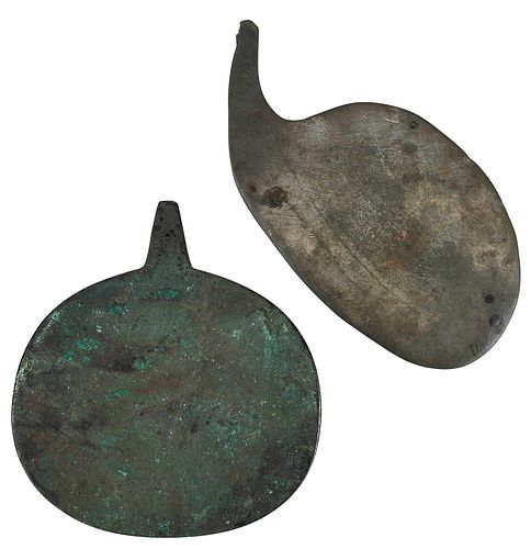 Two Chinese Artifacts, Bronze and Stone