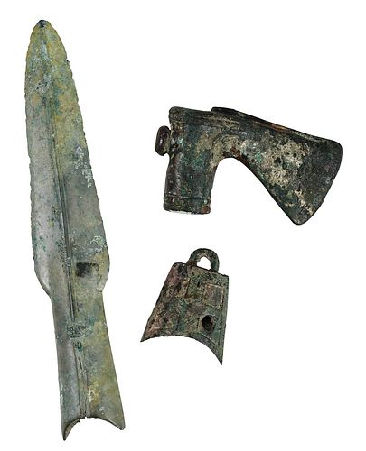 Three Chinese Bronze Artifacts