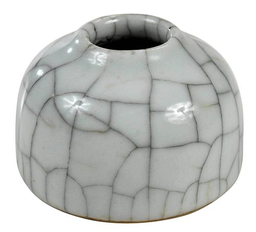 Chinese Crackle Glaze Ink Well