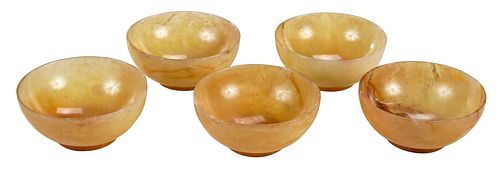 Five Chinese Russet Wine Cups