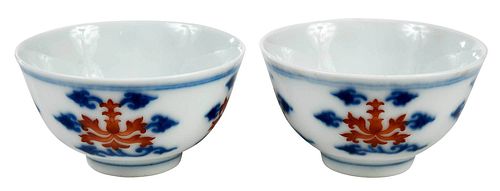 Pair of Chinese Porcelain Teacups