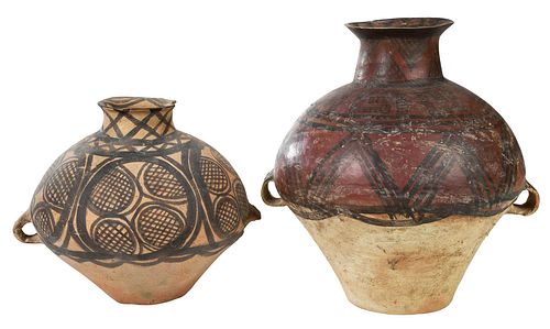 Two Chinese Neolithic Painted Vessels
