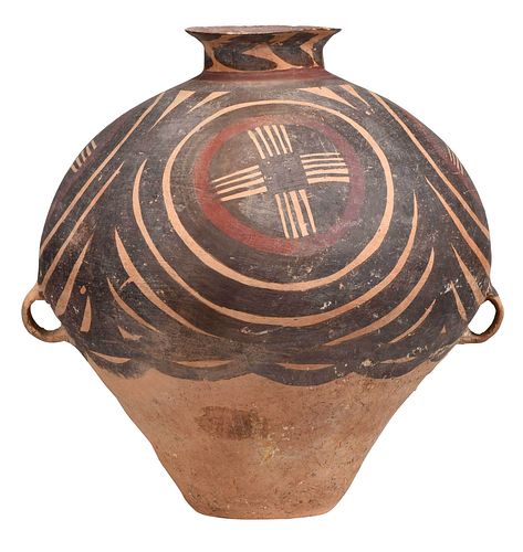 Large Chinese Neolithic Painted Vase