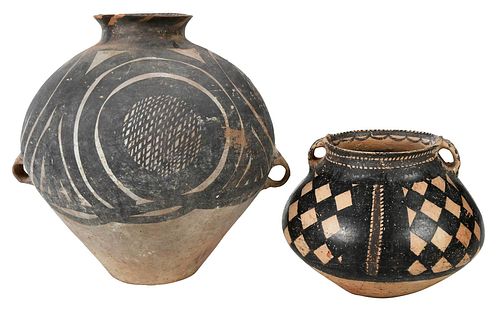 Two Chinese Neolithic Painted Pots