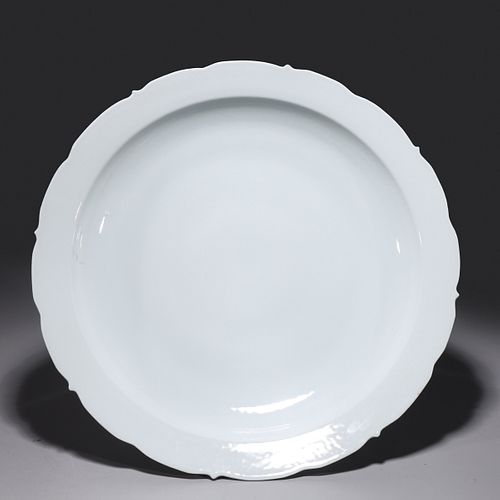 Chinese Blanc de Chine Porcelain Charger