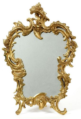FRENCH D'ORE BRONZE EASEL MIRROR