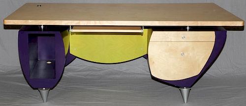 AXI FURNITURE CO. CONTEMPORARY PAINTED WOOD DESK