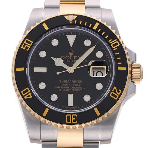 Rolex Submariner Date Random Number 8P Diamond Men's Watch 11613GLN