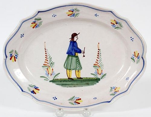 HENRIOT QUIMPER FRENCH FAIENCE PLATTER