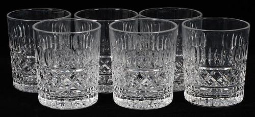 WATERFORD CRYSTAL TUMBLERS SET OF SIX