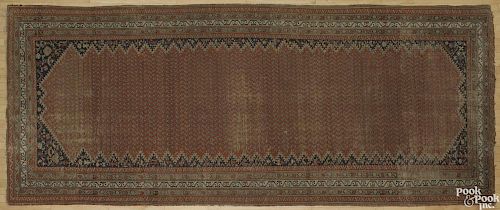 Bidjar long rug, ca. 1930, 13'3'' x 5'8''.