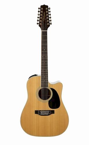 DAVID BOWIE STAGE USED TAKAMINE 12-STRING GUITAR